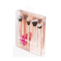 Bộ Kit 4 Cọ Và 1 Bông Phấn Vacosi Fury The Flawless Face Brush Kit Golden Dragon SC05