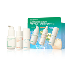 Bộ Dưỡng Ẩm Sáng Da 3 Món innisfree Super Hero Serum For Your Healthy Skin Set