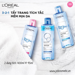 Nước Tẩy Trang Loreal Dưỡng Ẩm Cho Da Thường & Khô Micellar Water 3-in-1 Moisturizing Even For Sensitive Skin