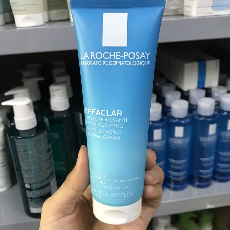 Sữa Rửa Mặt Cho Da Dầu Mụn La Roche-Posay Effaclar Deep Cleansing Foaming Cream 125ml