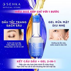 Gel Rửa Mặt Tẩy Trang Sạch Sâu 2 trong 1 Senka Perfect Clear Cleanser 170ml