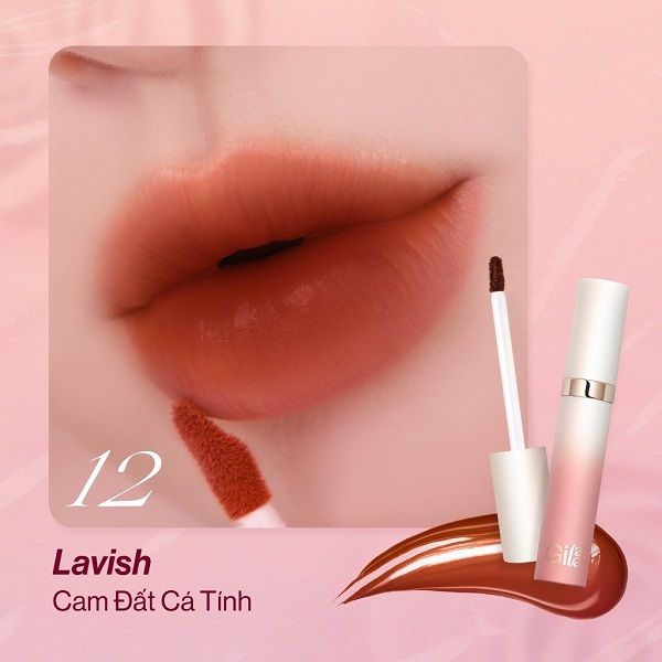 Son Kem Lì Gilaa Long Wear Lip Cream Rich Rosie Collection 5g