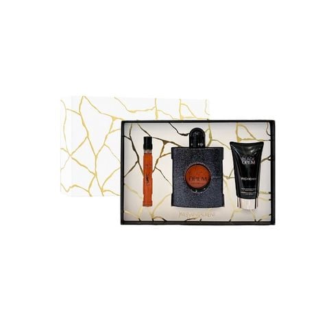 Set Nước Hoa Nữ YSL Black Opium 3 PCS