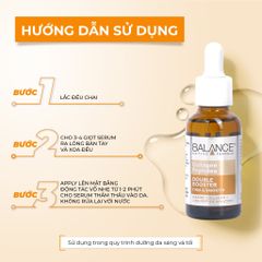 Serum Chống Lão Hóa Giảm Nếp Nhăn Balance Collagen + Peptides Double Booster 30ml