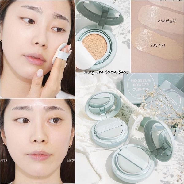 Phấn Nước Kiềm Dầu Innisfree No-Sebum Powder Cushion SPF35+ PA++