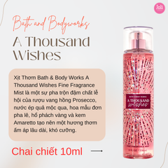 Xịt Thơm Toàn Thân Bath & Body Work 10ml