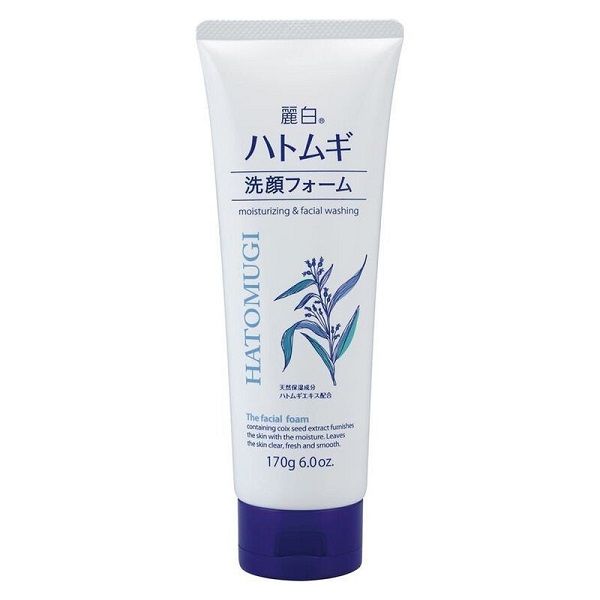 Sữa Rửa Mặt Dưỡng Ẩm Sáng Da Hatomugi Moisturizing & Facial Foam 170g