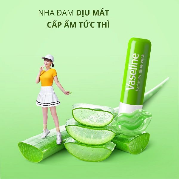 Son Dưỡng Môi Vaseline Lip Therapy Dạng Thỏi 4.8g