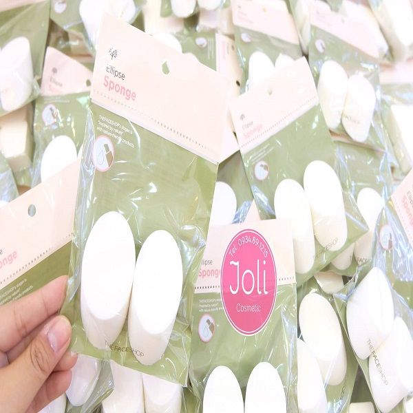Mút Đánh Kem Nền The Face Shop Ellipse Sponge Puff 2 Miếng