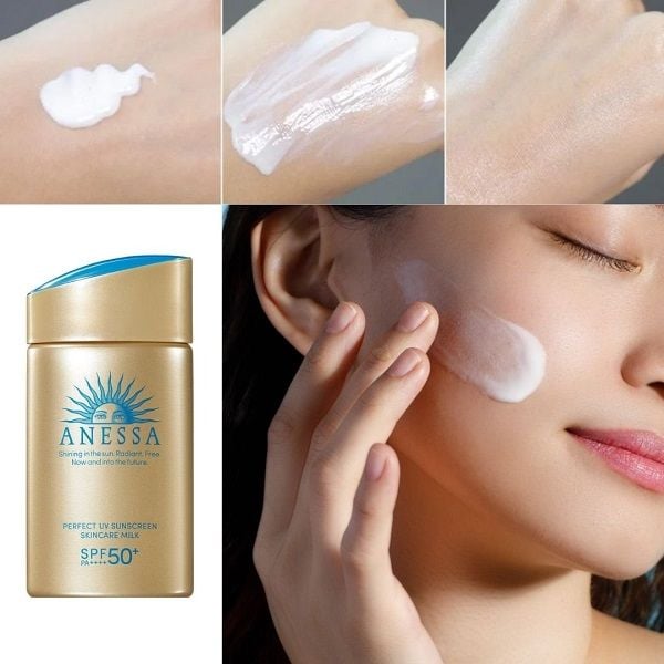 Sữa Chống Nắng Kiềm Dầu Anessa Perfect UV Sunscreen Skincare Milk SPF50+ PA++++ 60ml