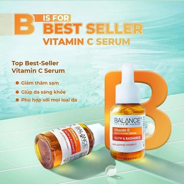 Tinh Chất Dưỡng Sáng Da Balance Active Formula Vitamin C Brightening Serum Glow & Radiance