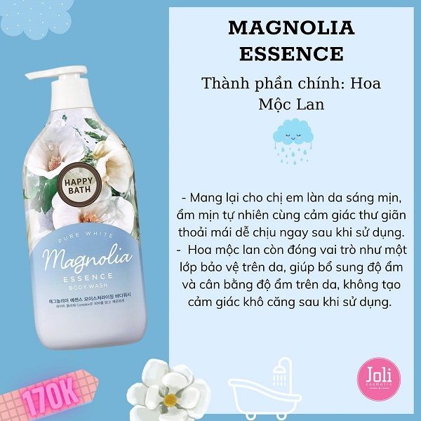 Sữa Tắm Happy Bath Hương Nước Hoa Perfume Body Wash 900g