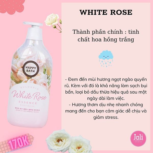 Sữa Tắm Happy Bath Hương Nước Hoa Perfume Body Wash 900g