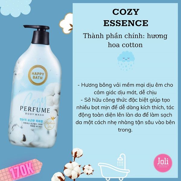 Sữa Tắm Happy Bath Hương Nước Hoa Perfume Body Wash 900g