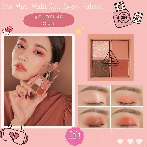 Bảng Phấn Mắt 4 Màu 3CE Mini Multi Eye Color Palette