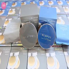 Set Phấn Nước Dưỡng Ẩm Klavuu Blue Pearlsation High Coverage Marine Collagen Aqua Cushion SPF50 PA+++(Tặng kèm lõi)