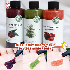 Sữa Rửa Mặt Dưỡng Ẩm Làm Dịu Da Byvibes Wonder Super Vegitoks Cleanser Green 300ml