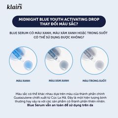 Tinh Chất Dưỡng Làm Dịu & Phục Hồi Da Klairs Midnight Blue Youth Activating Drop 20ml