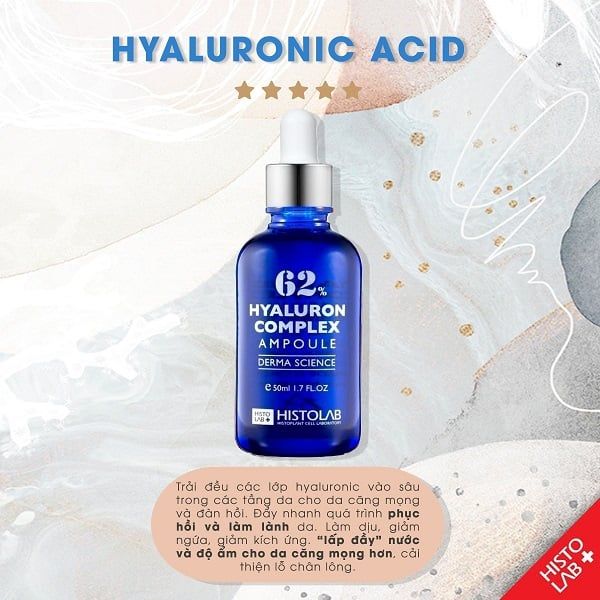 Tinh Chất Cấp Ẩm Phục Hồi Da Histolab 62% Hyaluron Complex Ampoule Derma Science 50ml