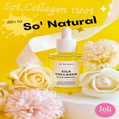 Tinh Chất Dưỡng Da Căng Bóng & Ngừa Lão Hoá So Natural Silk Collagen Glow Ampoule 30ml