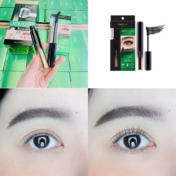 Mascara Siêu Cong Mi Gấp 3 Lần Browit By Nong Chat Lift & Lock 3X Curl