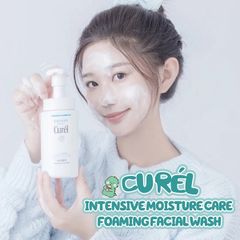 Sữa Rửa Mặt Dạng Bọt Cấp Ẩm Chuyên Sâu Curel Intensive Moisture Care Foaming Wash 150ml