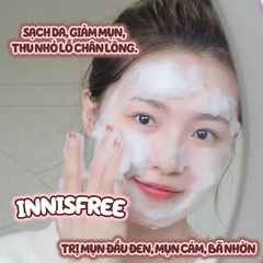 Sữa Rửa Mặt Làm Sạch Sâu Thu Nhỏ Lỗ Chân Lông innisfree Volcanic BHA Pore Cleansing Foam 150g