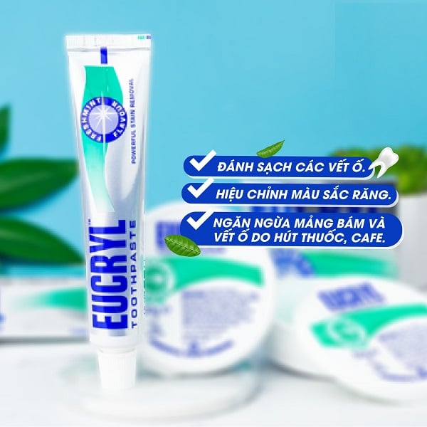 Kem Đánh Răng Làm Trắng Răng Eucryl Tooth Paste Freshmint 62gKem Đánh Răng Làm Trắng Răng Eucryl Tooth Paste Freshmint 62g – JOLI COSMETIC