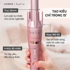 Máy Uốn Tóc Tự Xoay 360 Độ Ion Âm, Không Gây Khô Xơ Tóc Halio Auto Rotating Hair Curler