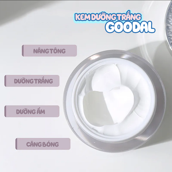 Kem Dưỡng Trắng Nâng Tone Da Goodal Premium Snail Tone-Up Cream