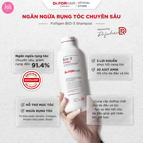 Dầu Gội Ngừa Rụng Tóc Dr.FORHAIR Folligen Bio-3 Sampoo 500ml