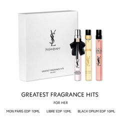 Set Nước Hoa Nữ Yves Saint Laurent Greatest Fragrance Hits For Her (Black Opium EDP 10ml + Libre EDP 10ml + Mon Paris EDP 10ml)