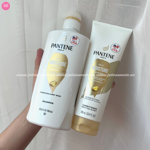 Bộ Dầu Gội & Dầu Xả Dưỡng Ẩm Phục Hồi Tóc Pantene Pro-V Daily Moisture Renewal Shampoo 700ml + Conditioner 308ml