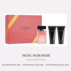 Set Nước Hoa Nữ Narciso Rodriguez Musc Noir Rose For Her (EDP 50ml + Showger gel 50ml + Lotion 50ml)