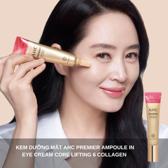 Kem Dưỡng Mắt AHC Premier Ampoule In Eye Cream Core Lifting 6 Collagen 40ml