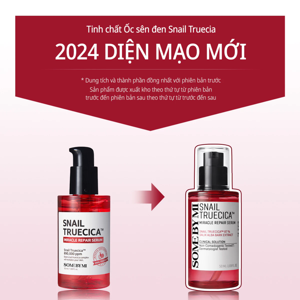 Tinh Chất Phục Hồi Da Mờ Thâm Sẹo Some By Mi Snail Truecica Miracle Repair Serum 50ml