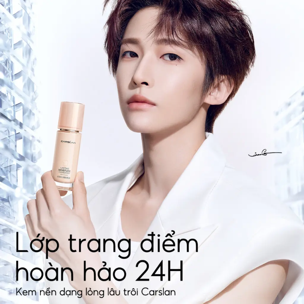 Kem Nền Cho Da Khô Carslan Lasting Moisture Foundation 30g