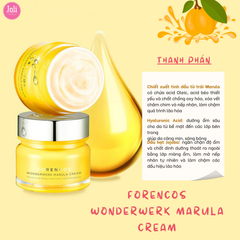 Kem Dưỡng Ẩm Trắng Da Ngăn Ngừa Lão Hóa Da Ban Đêm Forencos Wonderwerk Marula Cream