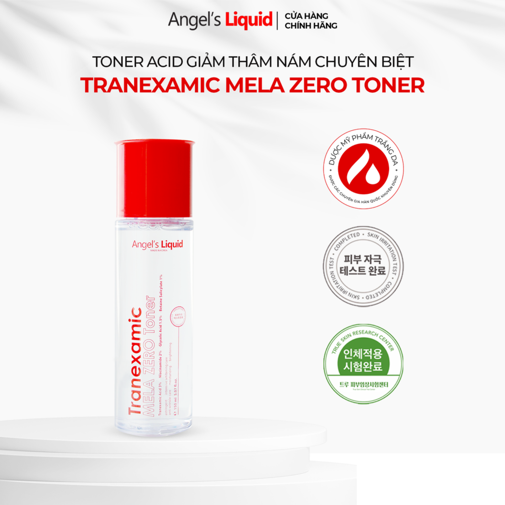 Nước Hoa Hồng Giảm Thâm Nám Angel's Liquid Tranexamic Mela Zero Cream 150ml