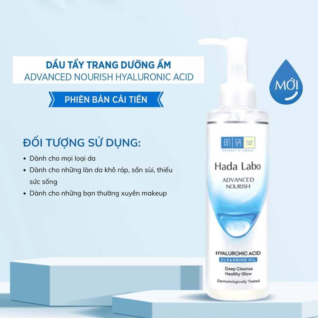 Dầu Tẩy Trang Sạch Sâu Dưỡng Ẩm Hada Labo Advanced Nourish Hyaluron Cleansing Oil 200ml