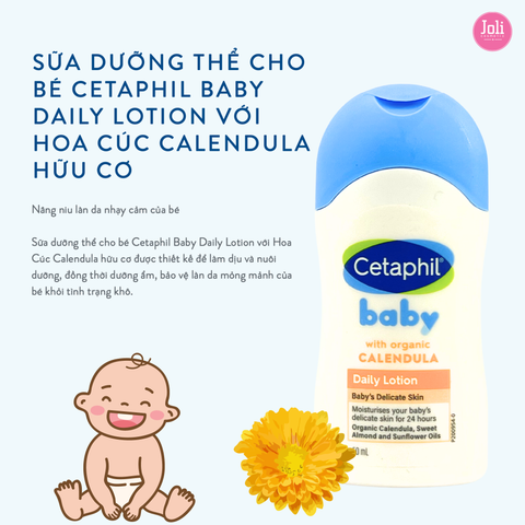 Sữa Dưỡng Ẩm Cho Bé Tinh Chất Hoa Cúc Cetaphil Baby Daily Lotion With Organic Calendula 50ml