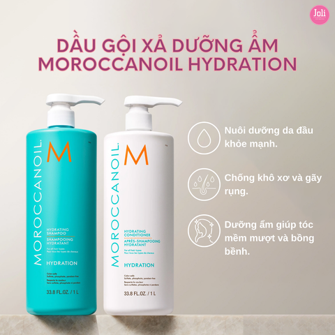 Dầu Gội Xả Dưỡng Ẩm Moroccanoil Hydration