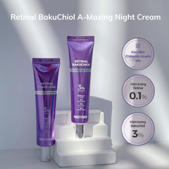 Kem Dưỡng Ban Đêm Tái Tạo Phục Hồi Và Trẻ Hóa Làn Da Prettyskin Retinal BakuChiol A-Mazing Night Cream