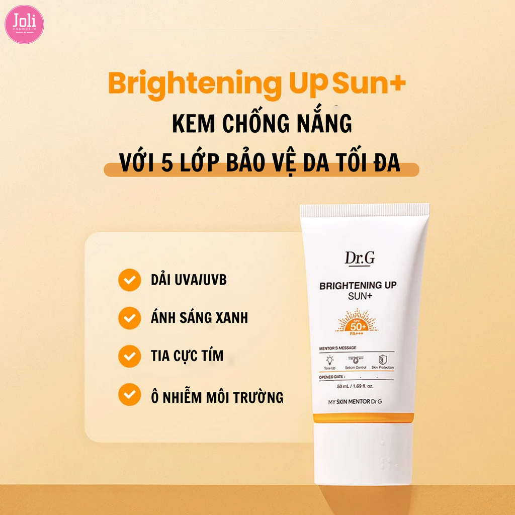 Kem Chống Nắng Dưỡng Sáng Da Dr.G Brightening Up Sun+ SPF50+ PA+++