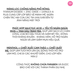 Kem Chống Nắng Tràm Trà Ngăn Ngừa Mụn Naruko Tea Tree Anti-Acne Sunscreen SPF50 30ml