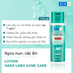 Lotion Dưỡng Ẩm Cho Da Mụn Và Nhạy Cảm Hada Labo Acne Care Calming Lotion 170ml