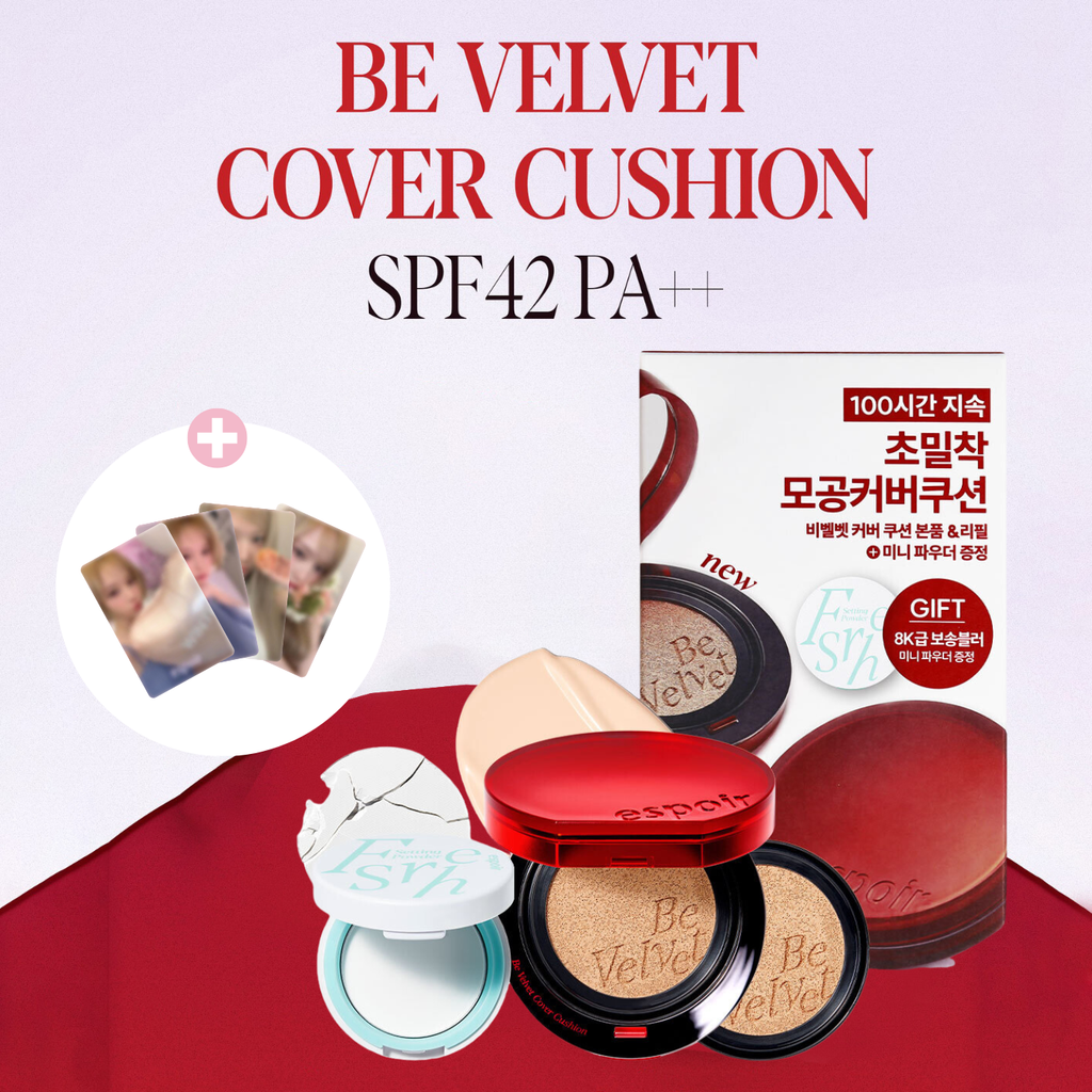 Phấn Nước Che Phủ Espoir Be Velvet Cover Cushion SPF42 PA++ 13g (Tặng Lõi Refill + Phấn phủ mini 3g)