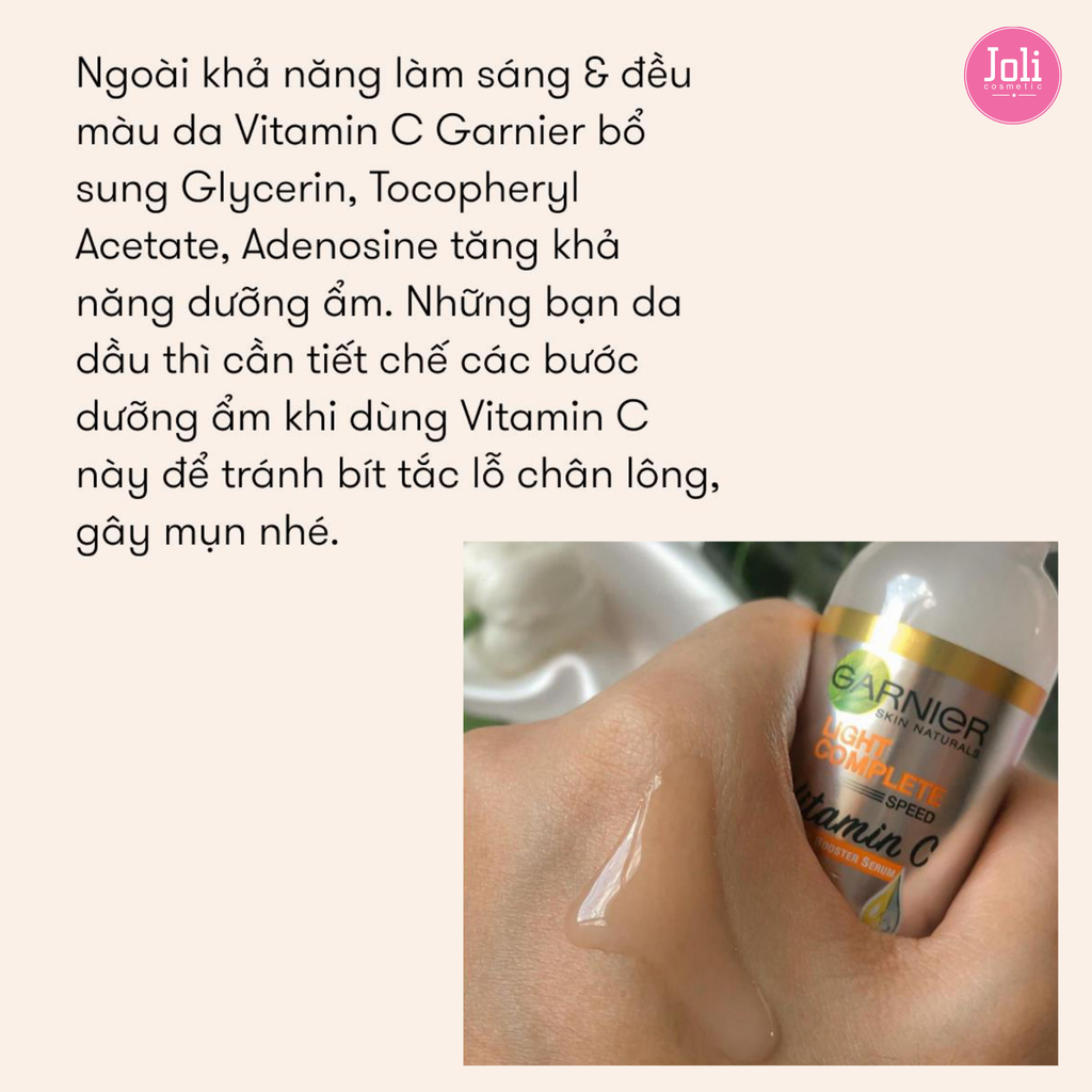 Tinh Chất Garnier Tăng Cường Sáng Da Mờ Thâm Light Complete 30x Vitamin C Booster Serum