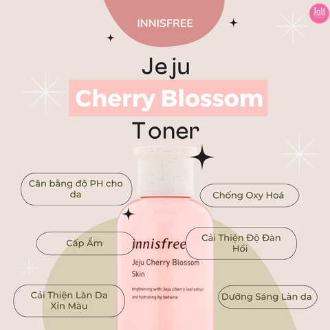 Nước Hoa Hồng Innisfree Jeju Cherry Blossom Skin 200ml