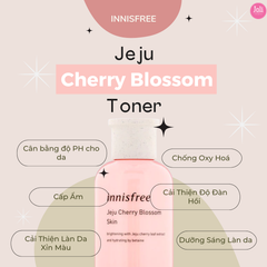 Nước Hoa Hồng Innisfree Jeju Cherry Blossom Skin 200ml